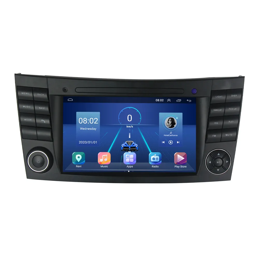 นาฬิกาแอนดรอยด์11วิทยุติดรอยด์สำหรับ Mercedes Benz W211 GPS DSP WiFi Auto BT สเตอริโอ2USB