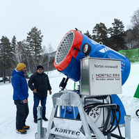 Cañones de Nieve Artificiales para Estaciones de Esquí de Invierno, Máquinas de Fabricación de Nieve Inteligentes de Alto Rendimiento, Precio de Fábrica, Control Remoto