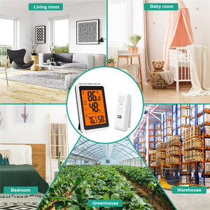 Huishoudelijke Digitale Draadloze Thermometer Met Lcd-Achtergrondverlichting Comfort Niveau Max/Min Temperatuur Display Afstandssensor Voor Keuken - Product Image 6