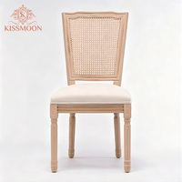 Chaise de mariage pliable en bois de style nordique moderne avec dossier croisé, pour événements extérieurs, banquets, salon, appartement, hôtel, location de mobilier