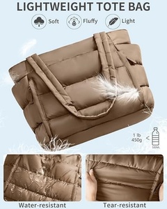 Borsa Tote Imbottita RTS per Donne, Borsa da Lavoro Leggera, Borsa a Tracolla, Borsa per Computer da 15.6 Pollici, Regalo Ideale per Signore, Marrone - Product Image 6