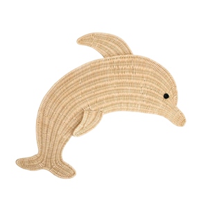 Decoración de pared de ratán en forma de ballena para niños, decoración de pared de mimbre, decorativa, adorno colgante Natural para habitación - Product Image 1