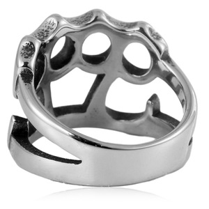 yunnique Men's Geometric <b>Titanium</b> Steel <b>Ring</b> Fist Shape Fashion Jewelry Gift Occasion FY280141 - Product Image 3