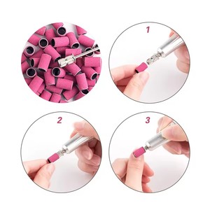 Bandas de lijado para taladro de uñas, juego de bandas de lijado para limas de uñas, removedor de gel para uñas acrílicas, herramienta de pedicura - Product Image 3