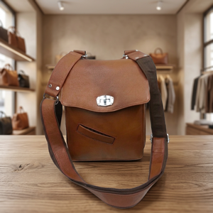 Bolso de Hombro Cruzado de Cuero Genuino, Suave, Duradero, Impermeable, con Cierre de Cremallera, Ligero, de Gran Capacidad, para el Día de San Valentín - Product Image 2