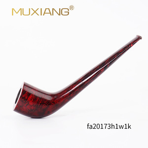 Muxiang Wooden Tobacco Pipe Bent Type Handmade Briar Wood Smoking Pipe For Personal Gift - Product Image 1