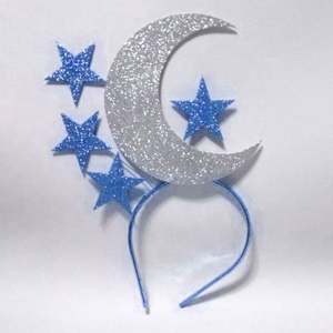 Wholesale Creative Moon <b>Sequins</b> Pentagram <b>Headband</b> for Christmas Performance Decorate for Performance & Christmas Decorations - Product Image 3
