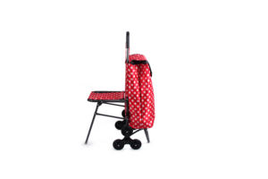 फैक्टरी सीधे बिक्री छह पहियों रंगीन शॉपिंग ट्रॉली जाने upstairs - Product Image 3