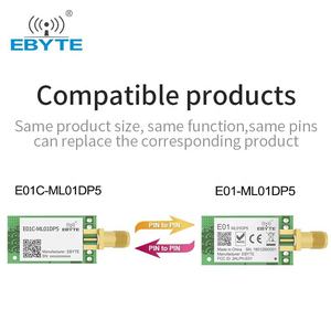 ตัวรับ E01C-ML01DP5 ebyte PA + LNA โมดูลพอร์ตอนุกรมไร้สาย20dBm โมดูล SMA-K อินเตอร์เฟซเสาอากาศ2.4G - Product Image 5