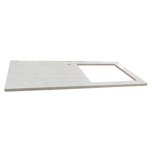 REGNO UNITO stile Piani <span class=keywords><strong>di</strong></span> <span class=keywords><strong>Lavoro</strong></span> Da <span class=keywords><strong>Cucina</strong></span> In Pietra <span class=keywords><strong>di</strong></span> Quarzo <span class=keywords><strong>Bianco</strong></span> <span class=keywords><strong>di</strong></span> Carrara - Product Image 2