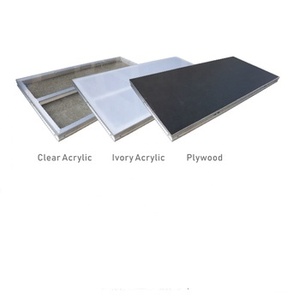 Escenario Portátil para Eventos al Aire Libre, de Aluminio y Madera Contrachapada de 4x8, con Altura Ajustable y Montaje Rápido - Product Image 3