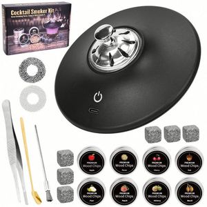 Hot-Selling Cocktail Mixing <b>Tool</b>, Flying Saucer-Style Whisky Electric Smoke Generator Set - Product Image 1