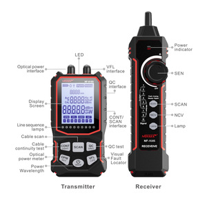 Noyafa Nf-918s 2-in-1 光ネットワーク機器 ファイバー断線検査 巻線ケーブルテスター QC品質クリスタル検査 - Product Image 5