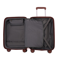 Emay Nouvelle valise de luxe à main en ABS PC Ensemble de bagages Sacs de voyage