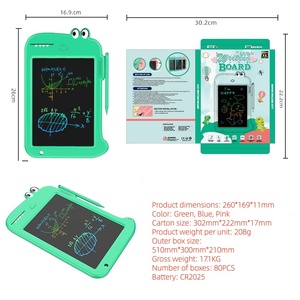 Trẻ em điện tử LCD bằng văn bản máy tính bảng với <span class=keywords><strong>LED</strong></span> 9in pin bao gồm từ tính 1 năm bảo hành - Product Image 4