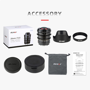 VILTROX S 20mm T2.0 ASPH Obiettivo <span class=keywords><strong>Cinematografico</strong></span> Prime a Fuoco Fisso Manuale Full Frame per Attacco S0Nny E - Product Image 4