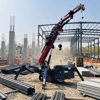 Mini-grue araignée sur chenilles hydraulique diesel ZMT P-2000 de 16 tonnes avec flèche télescopique de 30,5 m, hauteur maximale de 26-40 m et étriers de 26-40 m pour
