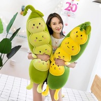 EN STOCK gousse de pois légumes fruits plante douce pillowl mignon Kawaii gousse de pois en peluche jouet