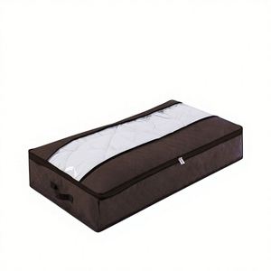 Customized 90L Breathable Non-Woven PVC Underbed Storage <b>Set</b> for Clothes Blankets Eco-Friendly Durable Modern Design - Product Image 2