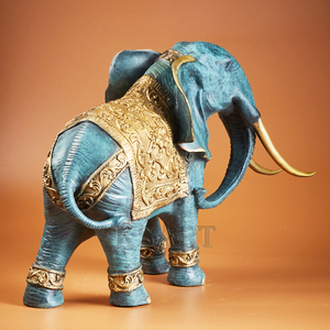 Figurines élégantes d'éléphant en bronze paires <span class=keywords><strong>de</strong></span> bon augure et <span class=keywords><strong>de</strong></span> chance pour le moulage décoratif <span class=keywords><strong>de</strong></span> <span class=keywords><strong>salon</strong></span> ou <span class=keywords><strong>de</strong></span> bureau - Product Image 6