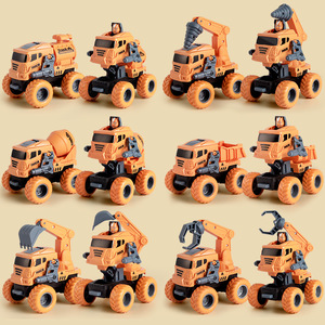 Impact Deformation Engineering Vehicle Simulation Toy <b>Car</b> Pull Back Inertia For Boys 2 To 4 Years Old - Product Image 1