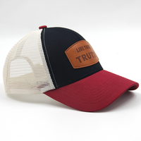 Casquette Trucker Unisexe en Coton 5 Panneaux de Haute Qualité, Broderie Personnalisée, Écusson Tissé, Visière Courbée, Maille, pour Baseball, Sports et Activités de Plein Air - Vente en Gros