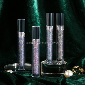 Brillo de labios de camaleón holográfico personalizado, brillo de labios nutritivo, esmalte de labios negro, lápiz labial brillante mineral vegano - Product Image 2