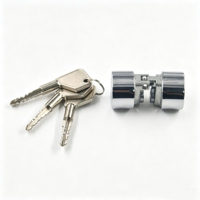 Cylindre de serrure rond pour le marché brésilien, en alliage de zinc, durable, cylindre de serrure de sécurité pour porte, clé croisée en laiton, installation facile