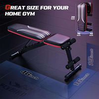 PINJIAN Banc de musculation inclinable moderne et réglable Prime Fitness avec fonction dips, banc de fitness stable