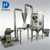 Nouveau moulin à marteaux électrique commercial à haut rendement en acier inoxydable, broyeur de céréales multifonctionnel, pulvérisateur ultra-fin, moteur 5,5 kW