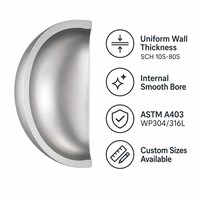 Tapa de Tubería de Acero Aleado ASTM A234 WP22 para Soldadura a Tope, SCH80, Alta Temperatura, para Cierre de Extremos de Tuberías de Calderas de Plantas de Energía, Directo de Fábrica, ASME B16.9