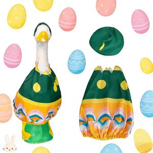 Disfraz de Pascua para Ganso de Cemento (23 cm) - Clásico, para el Día de San Patricio, Jardín, Porche, o como Ropa Festiva para Animales - Product Image 1