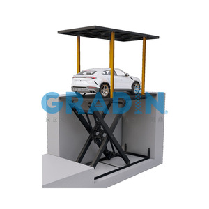 Mesa elevadora <span class=keywords><strong>de</strong></span> tijera hidráulica para coche CE enterrada para garaje <span class=keywords><strong>de</strong></span> casa familiar con techo, aparcamiento subterráneo oculto para coche - Product Image 3
