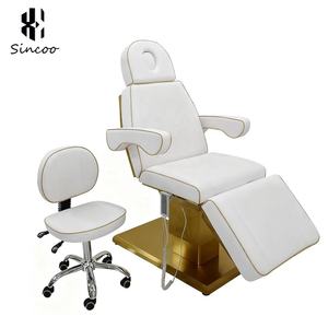 Electric Adjustable 3 Motor Beauty Bed Spa Treatment Massage <b>Table</b> Synthetic Leather Modern Portable Cosmetic Facial Lash Bed - Product Image 5