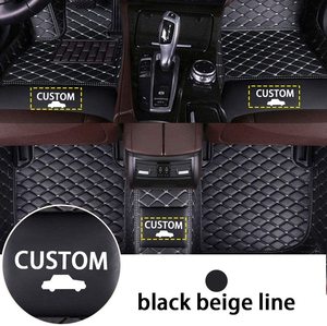 <span class=keywords><strong>Tapis</strong></span> de sol de voiture en cuir de luxe sur mesure 5D, ensemble complet, épaisseur 3,5 mm pour / - Product Image 2