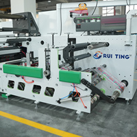 Machine d'impression flexographique horizontale multi-servo 10 couleurs pour films PP, PET, PE avec vernis flexo, découpe UV et imprimante double face