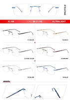 Montura Óptica Metálica Rectangular sin Aro 2025, Gafas de Aluminio con Diseño Elegante para Hombre, Monturas de Gafas sin Marco