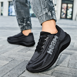 <span class=keywords><strong>Scarpe</strong></span> da <span class=keywords><strong>Tennis</strong></span> da Uomo con Suola in EVA, Sneakers Sportive con Lacci <span class=keywords><strong>Nere</strong></span>, Logo Personalizzato, Produzione ODM - Product Image 6