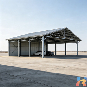 Copertura per Camper Aperta su un Lato, Telaio <span class=keywords><strong>in</strong></span> Acciaio Resistente, Tettoia Antivento, Riparo per Barche, Verniciatura a Polvere - Product Image 6