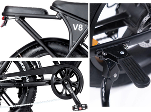 Vomo C80 MAX 2แบตเตอรี่2ที่นั่งคลังสินค้าในสหภาพยุโรปจักรยานไฟฟ้ารุ่นหลังจักรยานไฟฟ้าคู่ V8จักรยาน Elev จักรยาน20*4 E BIKE - Product Image 6