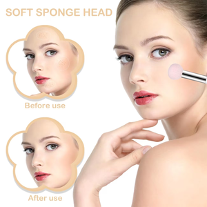 Éponge de maquillage en forme de champignon pour le visage, les paupières, le nez, applicateur de fond de teint et anticernes, <span class=keywords><strong>pinceau</strong></span> à fard à paupières - Product Image 5