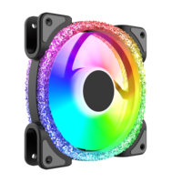 Diamond Double Aurora 3pin 4pin faible prix 120mm muet grand volume d'air ordinateur pc boîtier cpu refroidisseur coloré rvb argb ventilateur de refroidissement
