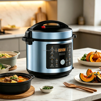 Cuisinière à pression électrique 6L 1000W 220V en acier inoxydable, multicuiseur numérique 10-en-1 avec minuterie 24H CE