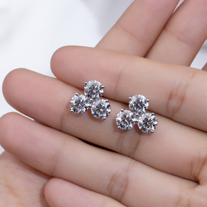 เครื่องประดับเมสซี่ MSE-929 ต่างหูเพชรทองคำขาว 9K สำหรับผู้หญิง - Product Image 5