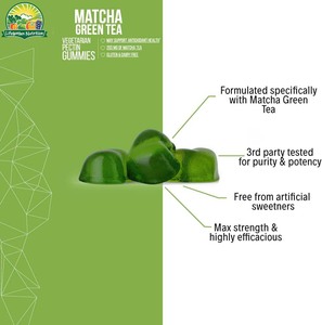 Gomitas de Té Verde <span class=keywords><strong>Centrum</strong></span> con Sabor Natural para el Crecimiento del Cabello en Mujeres, OEM - Product Image 3