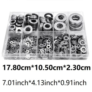 Baiguluo 900Pcs 304 Stainless Steel Flat Washers Din125 Grade A For Interior Renovation Outdoor Construction Electrical Repair - Product Image 4