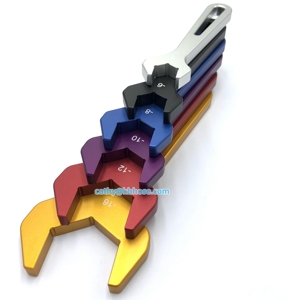 赛车零件通用手动工具套件单端AN4至AN16铝合金a配件扳手套件 - Product Image 6