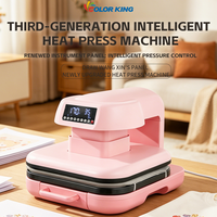 Machines de presse à chaud entièrement automatiques 15x15 pour vêtements et t-shirts, faciles à utiliser
