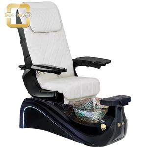 Lujoso salón de uñas muebles de manicura reposapiés Spa equipo de uñas con detalles dorados para silla de pedicura de masaje de tacto <span class=keywords><strong>humano</strong></span> - Product Image 6