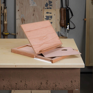 Chevalet d'art portable réglable en bois de style Art déco, écologique, avec tiroirs de rangement et <span class=keywords><strong>palette</strong></span> pour la peinture - Product Image 4